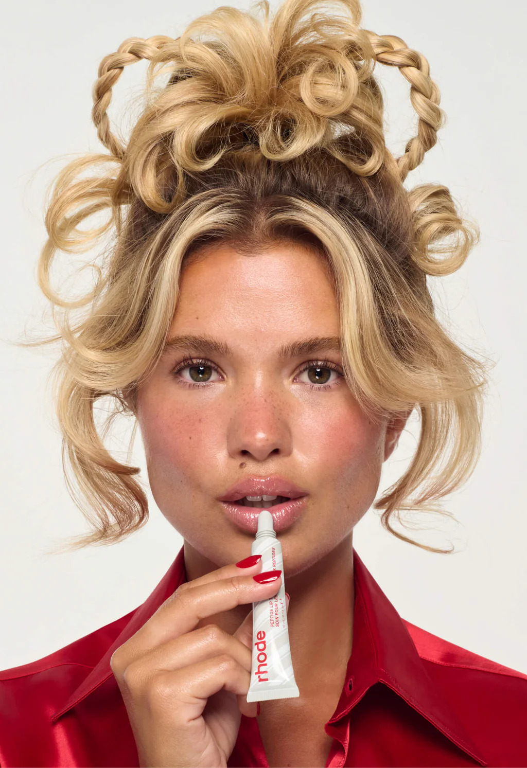 Лімітований ТІНТ-НОВИНКА для вуст М'ятна Глазур RHODE Peppermint Glaze Shimmery Clear Gloss Peptide Lip Tint Limited Edition Scent